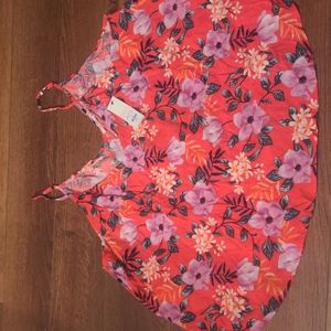 🆕FRANCESCAS floral tropical tank top with adjustable straps 2x plus